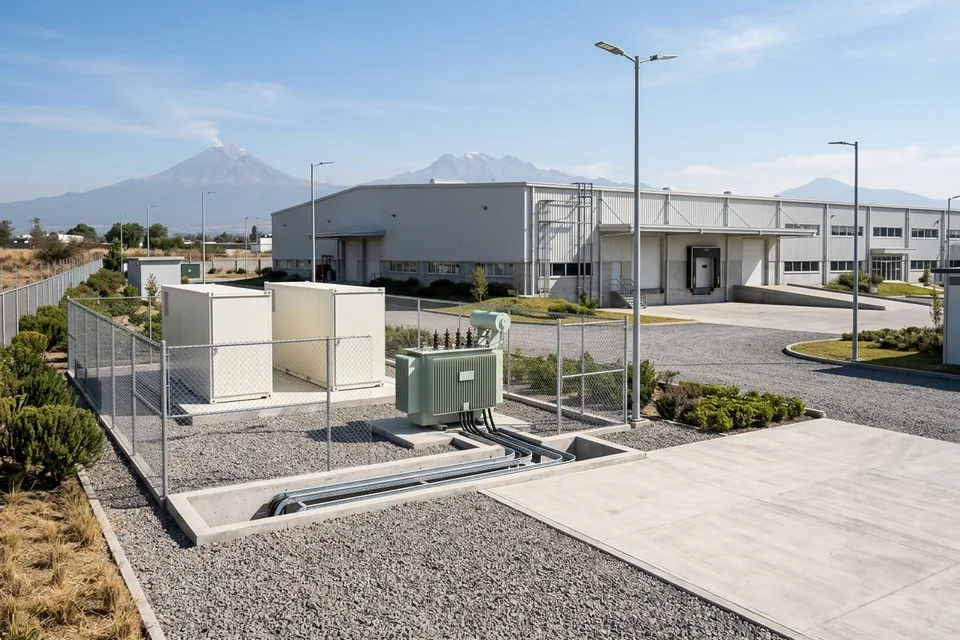 Imagen generada con IA para preservar la confidencialidad de la instalación: fábrica, Edo. México